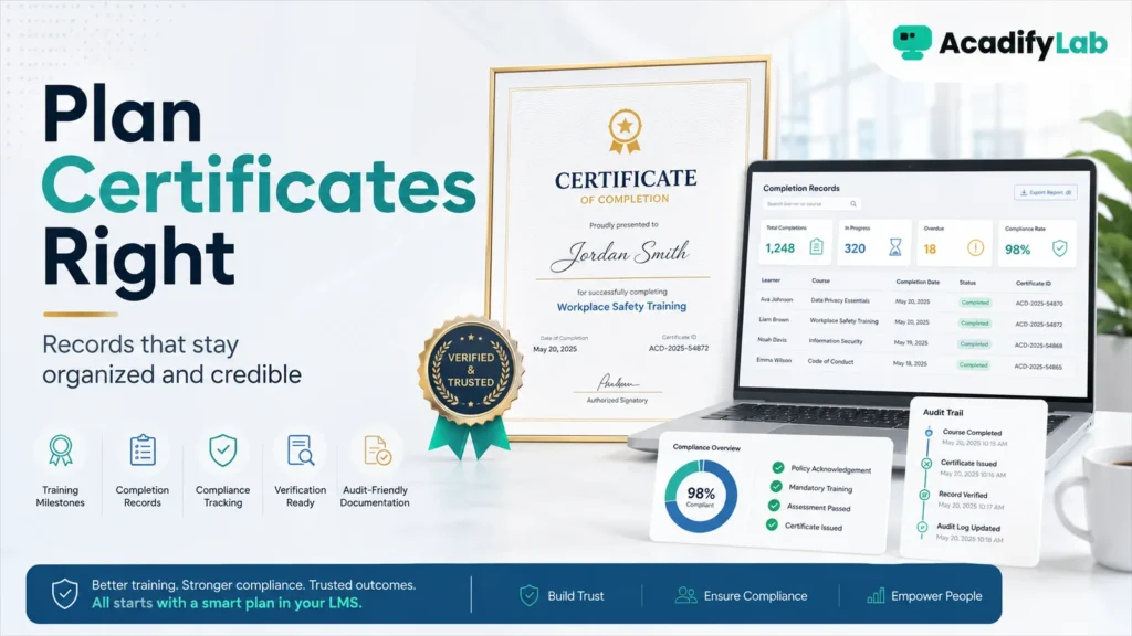 Training Certificates and Completion Records — What Enterprises Should Plan in an LMS