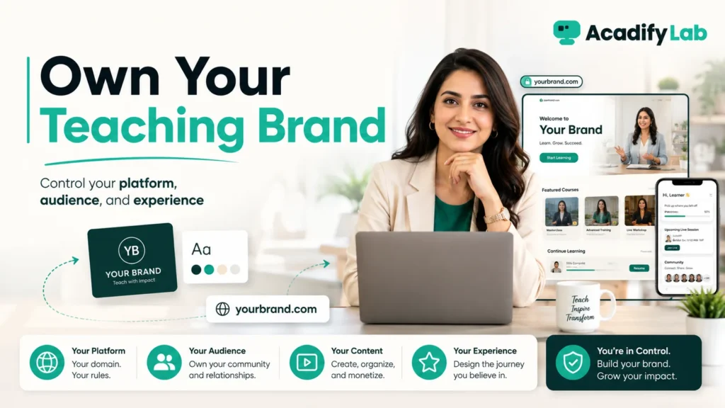 Own Your Teaching Brand — What Trainers Should Control in an Online Learning Platform